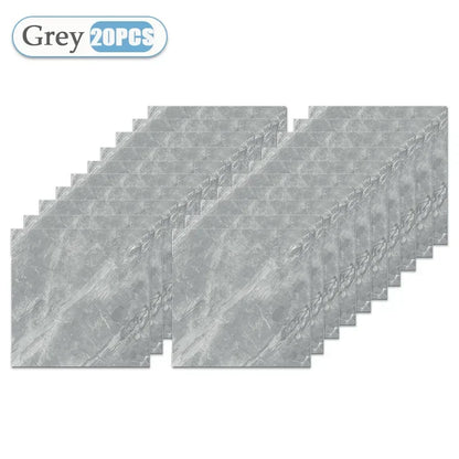 10/20/40PCS 30x30cm Self Adhesive Wallpaper Waterproof Tile Stickers FloorSticker for Kitchen Bathroom Ins Style Home Decor -