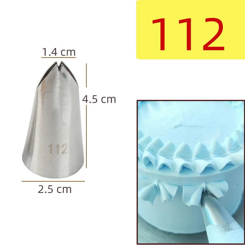 15pcs Piping Nozzles Set, Stainless Steel IcingCream Nozzles, Cake Piping Tips For Dessert Biscuit Cup Cake, Kitchen Accessor