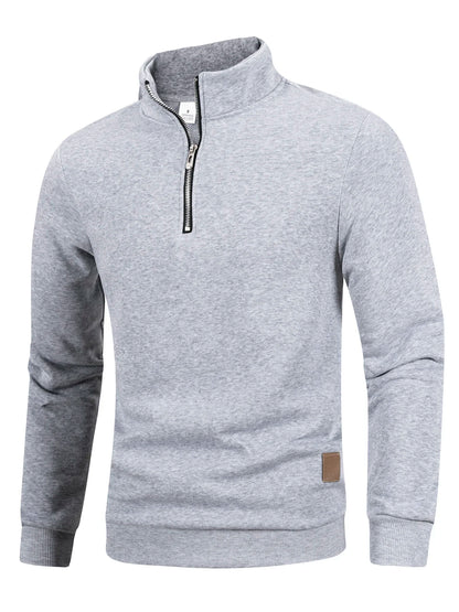 Men's Quarter Zip Up Long SleeveSlim Fit Lightweight Mock Neck Pullover Casual Sweaters Half Turtleneck Cozy Outdoor Streetwe