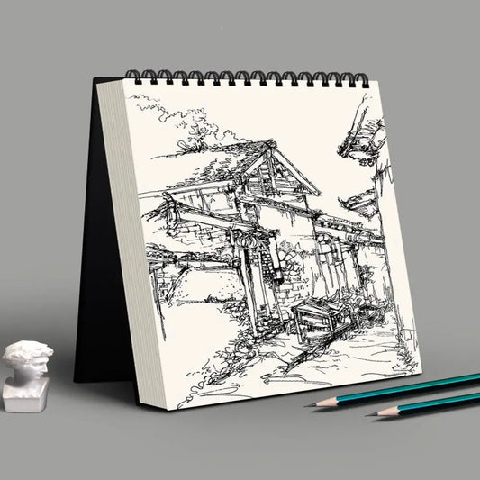 30 Sheets 8K 16K Coil Sketchbook Spiral Bound Eco-Friendly Thick Drawing Paper Acid Free A4 A5 A6 Artist Sketch Pad Oil Paint