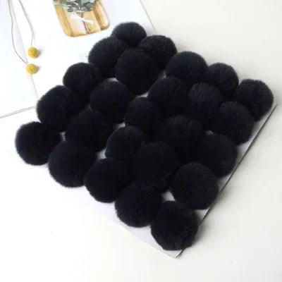 Pompom 5cm 6cm 8cm Fluffy Fur Ball Soft Pompon DIY Pompons For Keychain Sewing On Scarf Hats Shoes Apparel Craft Supplies