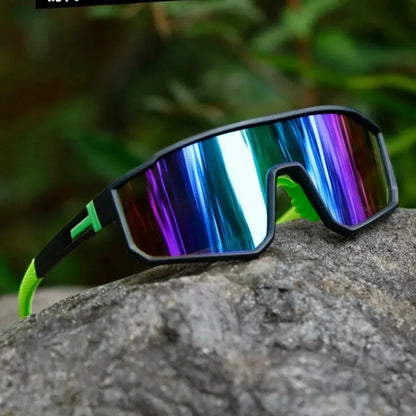 Men's Oversized Cycling Glasses for Men Bicycle Windproof Colorful Coating Sunglasses Outdoor Sports Motorcyc