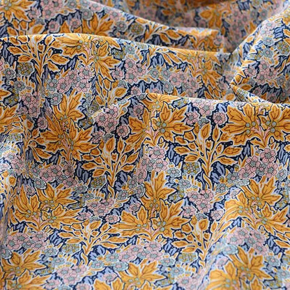 Floral Fabric Flower Cotton Printed Poplin Quilting Clothes Patchwork Muslin Sewing Accessories - J012