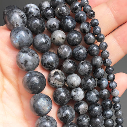 Natural Stone Dark Blue Chalcedony Jades Beads Round Loose Spacer Beads For Jewelry Making 4/6/8/10/12mm DIY Handmade Bracele