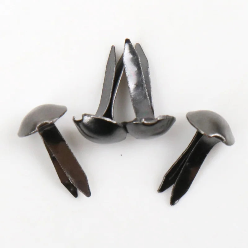 100pcs Mixed Round Metal Brad Studs Spikes Scrapbooking Embellishment Fastener Brads Crafts Pushpin Decoration 5x10mm