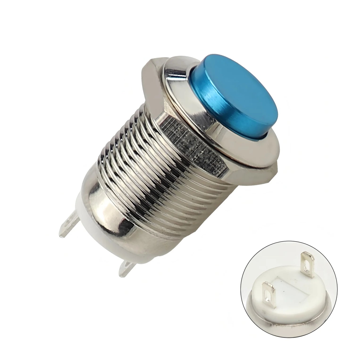 12mm Metal Button Switch Waterproof 1NO 3A High Head Momentary Suitable for doorbells Car start horns Computer Automatic Rese