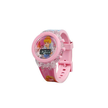 Flash Light Frozen Mickey Kids Watches For Girls Cartoon Snow White Car Children Watch Boys School Student Digitel Clock Gift