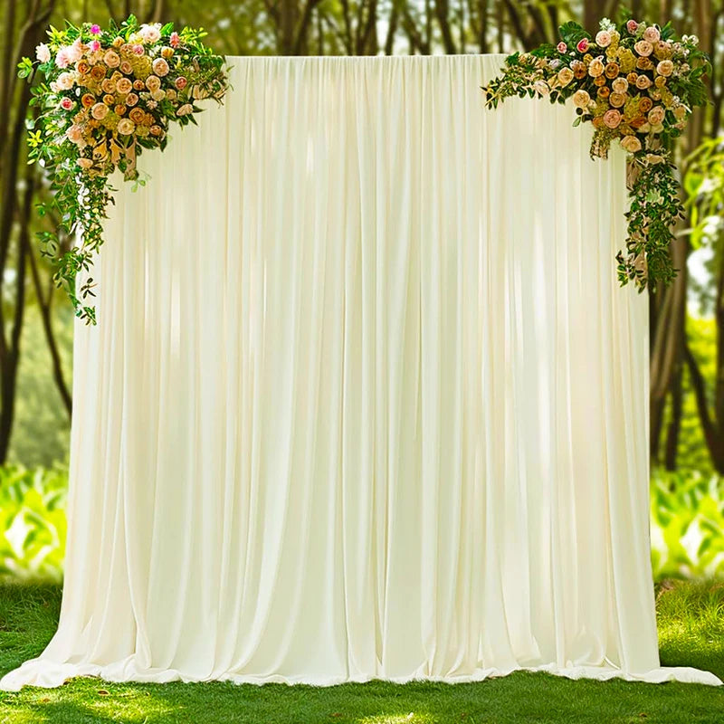1Pcs Wrinkle Free Backdrop Curtain for Wedding Bridal Baby Shower Photo Stage Background Drapes Fabric Birthday Party Decorat