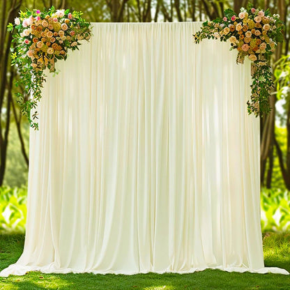 1Pcs Wrinkle Free Backdrop Curtain for Wedding Bridal Baby Shower Photo Stage Background Drapes Fabric Birthday Party Decorat