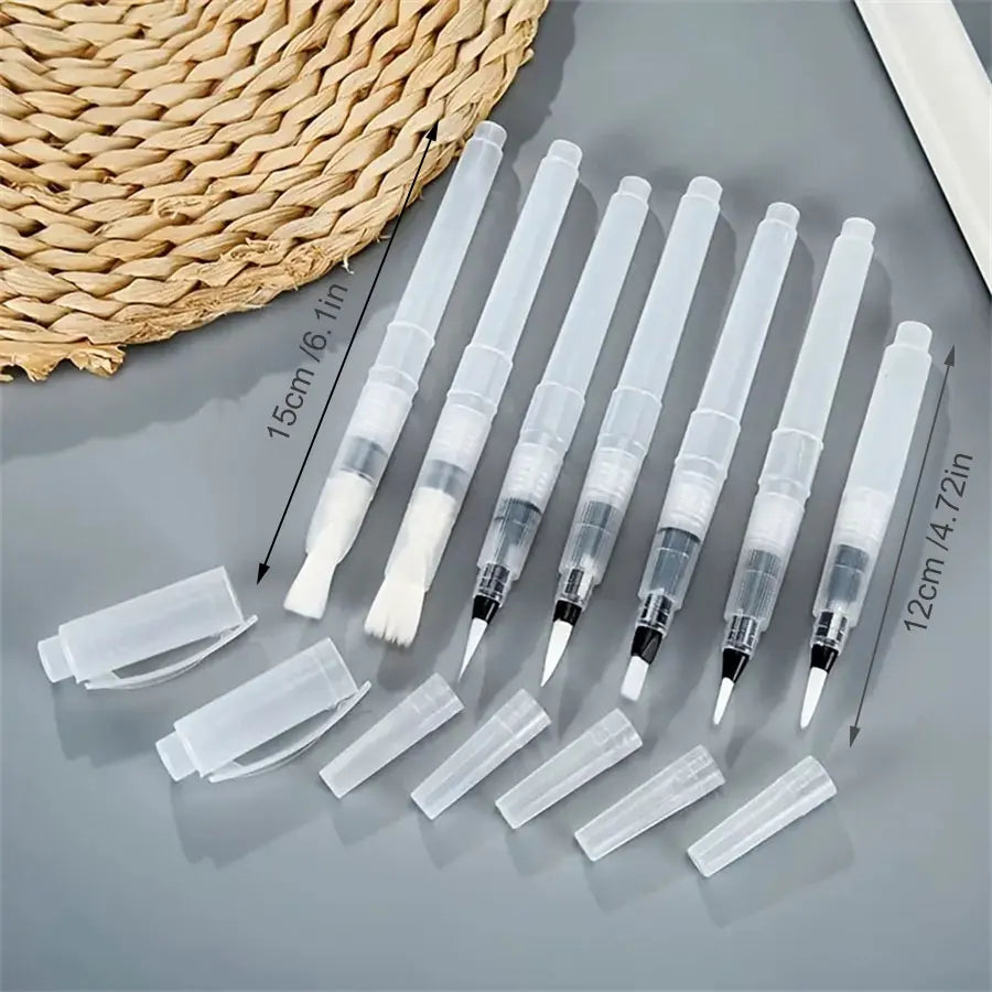 7/9/12pcs Watercolor Brush Pens Set Super Easy To Use And Fill For Water Soluble Colored Pencil Aqua Brush Pen For Beginners 