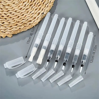 7/9/12pcs Watercolor Brush Pens Set Super Easy To Use And Fill For Water Soluble Colored Pencil Aqua Brush Pen For Beginners 