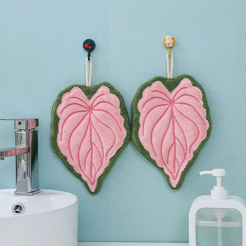 Creative Hand Towel Handkerchief Kitchen Towels Super Absorbent Towel Hanging Cleaning Cloth Bathroom Kitchen Accessories 손수건