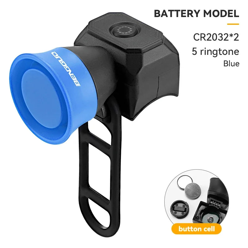 IP4X Waterproof Bicycle Mountain Bike Horn 120 db Battery/Charging Bike Bell Children's Scooter Baby Stroller Balance Car Hor