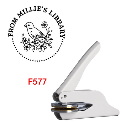 Custom Embosser Stamp,From the Library Embosser,Personalized Book Embosser Stamps,Custom Logo,Magic School,Gift for Book Love