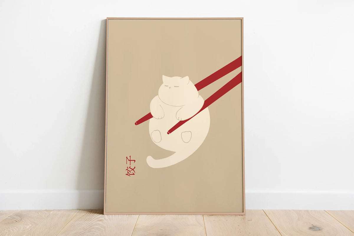 Minimalist Aesthetic Cute Animal Wall Art Illustration Poster Sleepy Kitties Canvas Painting Home Decor Cat Lover Gift - 10 /