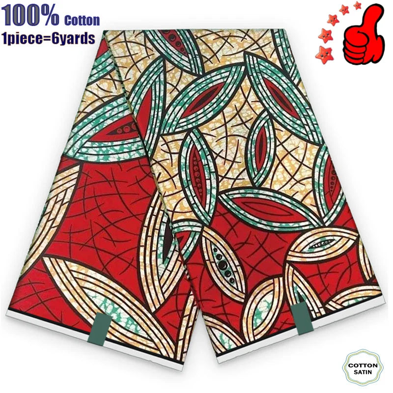 100% Cotton Soft Original Guaranteed Veritable African Real Wax Fabric Ghana Nigeria Style Ankara Wax Batik Fabric