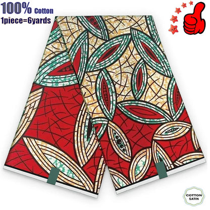 100% Cotton Soft Original Guaranteed Veritable African Real Wax Fabric Ghana Nigeria Style Ankara Wax Batik Fabric