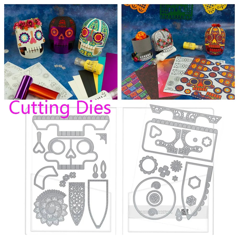 Halloween Gift Box Metal Cutting Dies Christmas North Pole Pals Die Cut Craft DIY Embossing Scrapbooking Supplies Template Mo