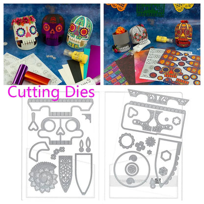 Halloween Gift Box Metal Cutting Dies Christmas North Pole Pals Die Cut Craft DIY Embossing Scrapbooking Supplies Template Mo