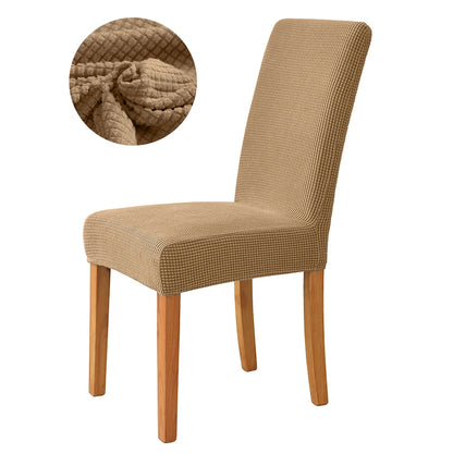 Elastic Dining Room Chair Cover Stretch Thick Jacquard Kitchen Chair Cover Slipcover For Dining Kitchen Hotel Wedding Banquet
