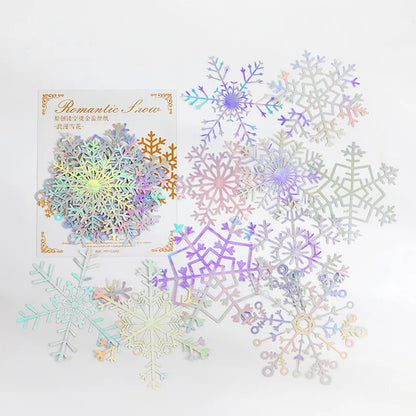 10 Sheets Large size Hollow out Bronzing laser material paper Planner Scrapbooking handmade Junk Journal Supplies - F