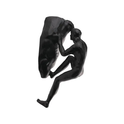 Climbing Athlete Man Art Sports Wall Hanging Ornaments Home Figures Miniatures Rock Climbing Man Resin Sculptures Statue ﻿
