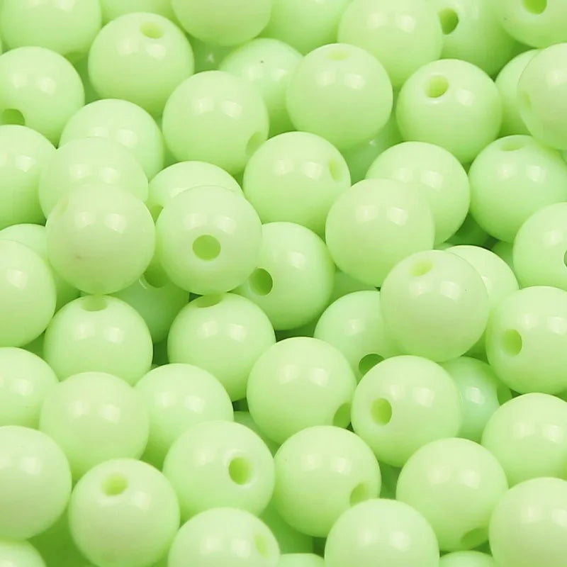 6/8/10/12/14/16/18/20mm Bubblegum Colorful Spacer Beads Round Loose Acrylic Beads For Diy Bracelet Necklace Jewelry Making