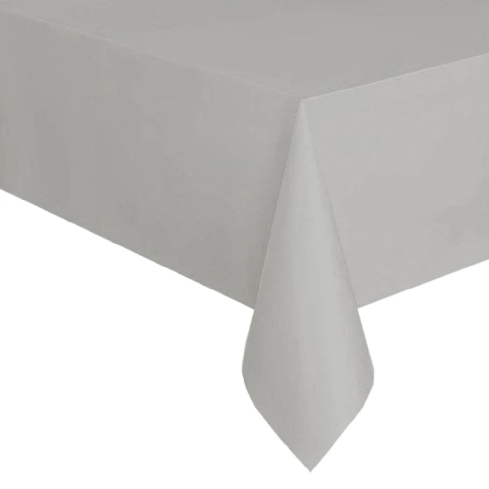 Disposable Tablecloth White Black Pink Gold Table Cover Plastic Birthday Wedding Table Cloth Party Dining Table Decoration Fa