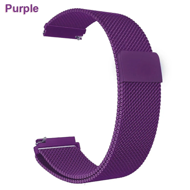 18mm 20mm 22mm Metal Strap For Garmin Vivoactive 3 4 4s 5 6 Band Watch Venu 2 2s 3s SQ Bracelet Venu 4 41mm 45mm Milanese Loo