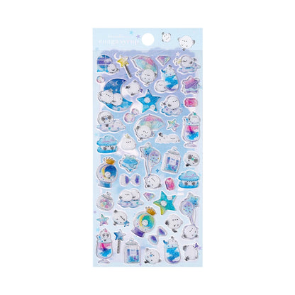 3 pcs Random Cute Candy Color Animals Flash Decor Stickers Scrapbooking Diy Journaling Cute Stationery Diary Sticker Gift Pri