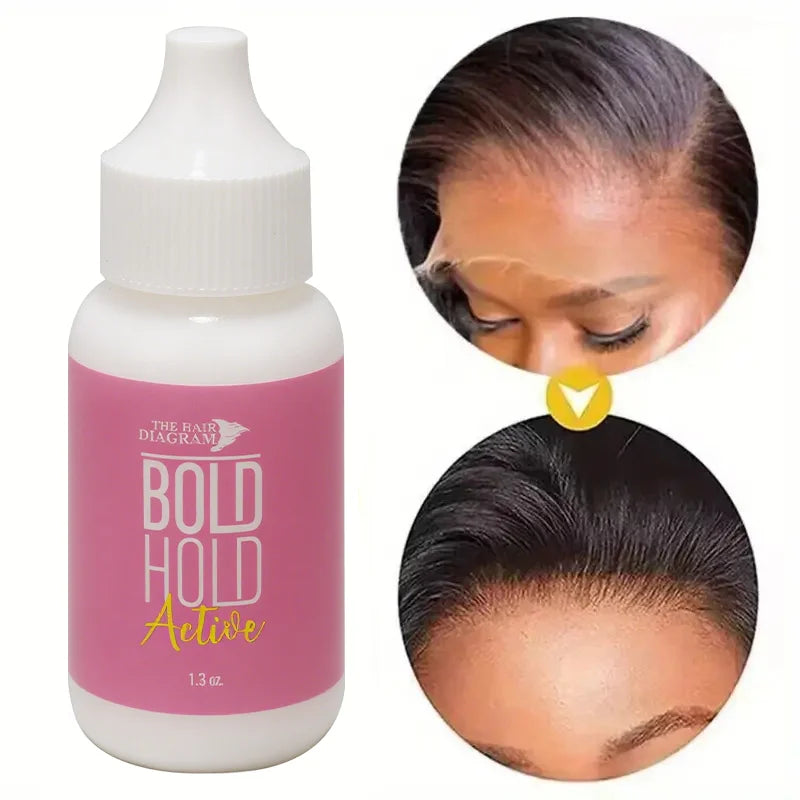 37g Lace Wig Glue, Waterproof Adhesive with Water-Based Formula. Mild and Non-Irritating, Quick-Drying, Firmly Secures Wigs, 