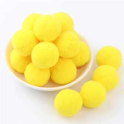 Soft Pompom Fluffy Pompones Plush Craft Pom Poms Ball Furball mini 8mm to 30mm Pompon Christmas Decoration Kids Toys crafts -