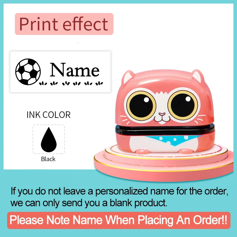 Personalized Name Stamp Set - Custom Waterproof Seal for Organizing Clothes,Shoe,School Supplies,Durable Back To School Gift 