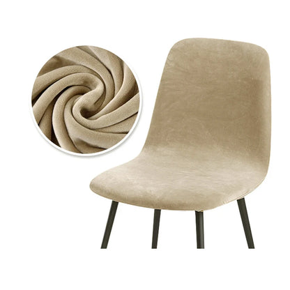 Higher Quality Velvet Chair Cover 1/2/4/6 pcs Stretchable Chair Cover For Dining Room 2 Type of Fabrics Chair Slipcover For H