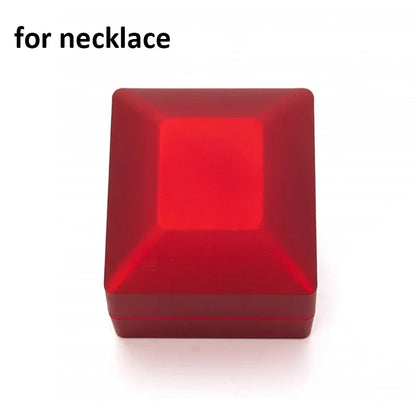 Jewelry Box with Light for Display Gift Earring Necklace Engagement Rings Case Packaging Showcase LED Boxes Cases Packaging B