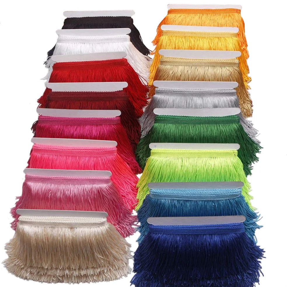 Lace Ribbon, 10 Yards Lace Trim with Tassels, Decorative Lace for Dress Trimming, Home Decor Projects, Crafting and Scrapbook