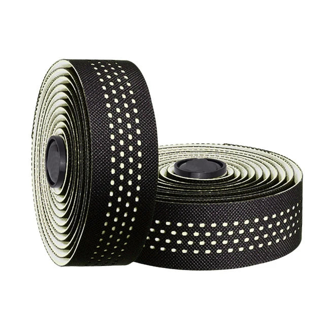 1pair Perforated Breathable Handlebar Tapes Non-slip Road Bike Bar Tape EVA/PU Soft Anti-Vibration Wrap Tape Durable Bar Bart