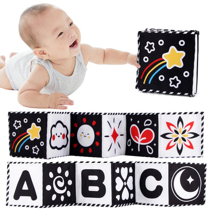 Black and White Cards High Contrast Baby Toys 0-36 Months Newborns Visual Stimulation Brain Development Learning Flash Cards 