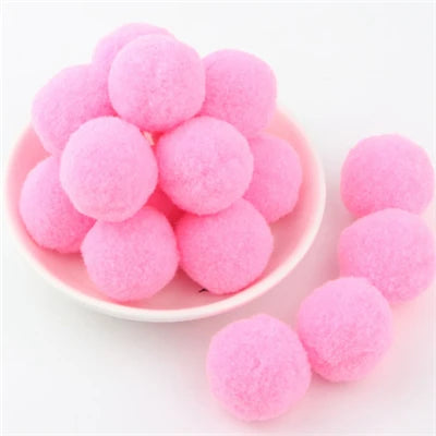 Soft Pompom Fluffy Pompones Plush Craft Pom Poms Ball Furball mini 8mm to 30mm Pompon Christmas Decoration Kids Toys crafts