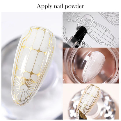 BORN PRETTY 10ml Stamping Mixing Oil Painting Gel Stamping Polish Powder Mixing And Apply Nail Powder Stamping Plate Tools