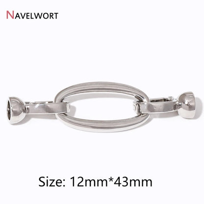 2/4/6Pcs Gold Color Round Jewelry Clasps, Locks for Jewelry, Clasps for Bracelet Necklace Making Supplies, Accessories for Je