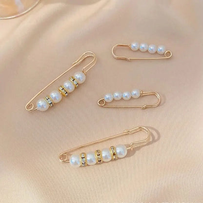 4PCS Waist Adjustment Uniform Clothing Extended Buckle And Waist Adjustment Buckle Pearl Broocated Fashion Decorative Accesso