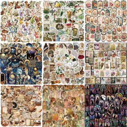 10/30/50PCS Vintage Aesthetic Stickers Series Rural Life Graffiti Children's Toys DIY Notebook Phone iPad Decoration