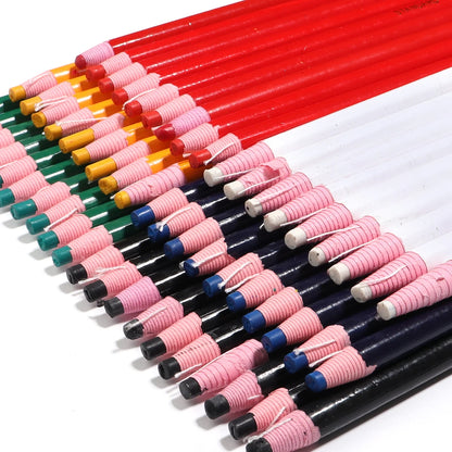 6pcs Multicolor Fabric Cloth Marker Pencils Cut-free Sewing Chalk Tailor Pen for Garment Leather Marking Crayon Sewing Tools