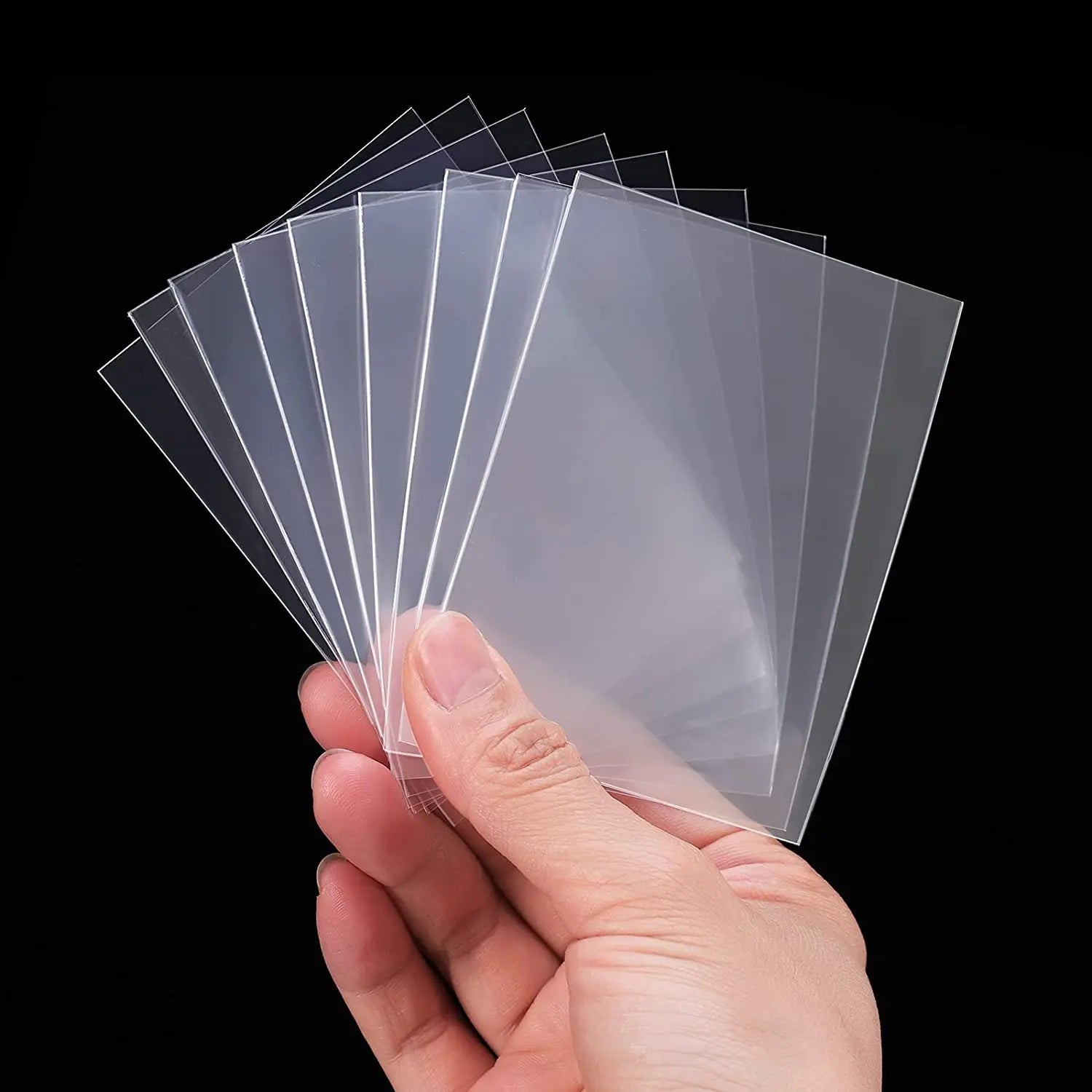 100pcs Transparent Card Sleeves fit for Playing Games TCG Protector Pokmones Cards Folder Yugioh sports photo Case Holder Toy