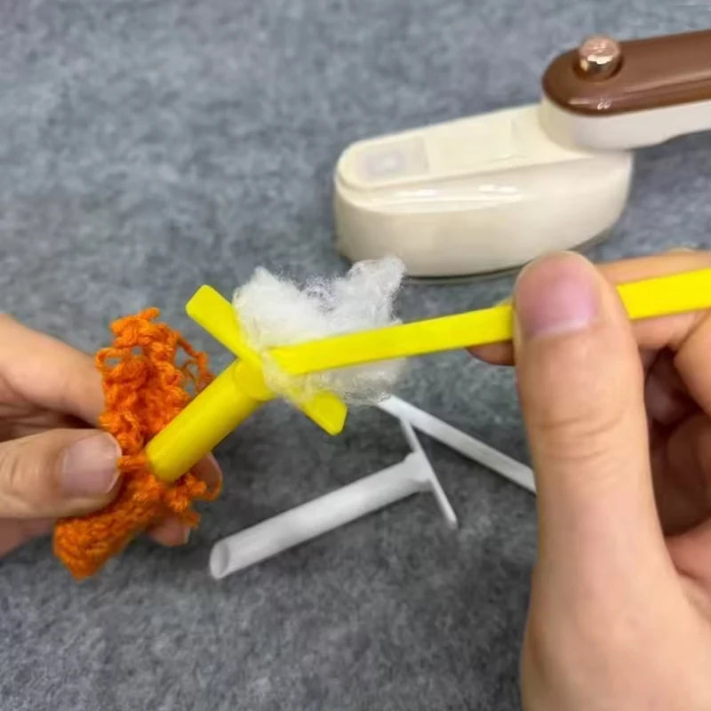 DIY Cotton Stuffing Tool For Plush Dolls,Sewing Crochet Filling Tool,Handheld Stuffed Doll Fabric Filler Handmade Craft Suppl