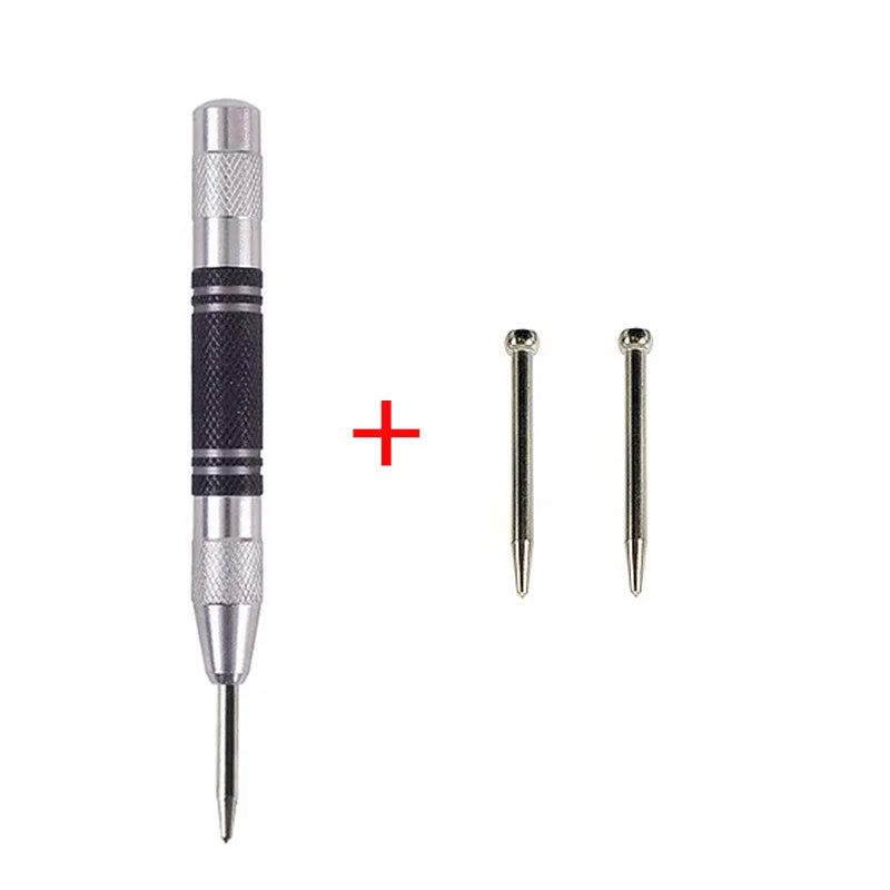 Automatic Centre Punch General Woodworking Metal Drill Adjustable Spring Loaded Automatic Punch Hand Tools for Metal Wood Gla