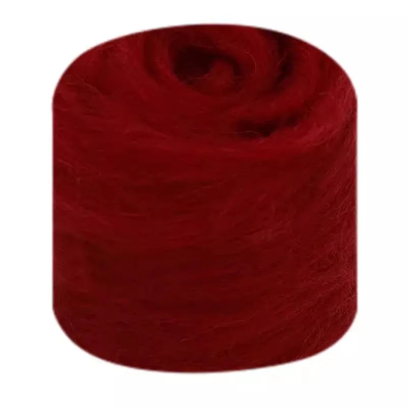 Needle Felting Wool Fibre Wool Roving for DIY Craft Materials, Needle Felt Roving Fabric Felt Craft Toys Handmade Felting Cra