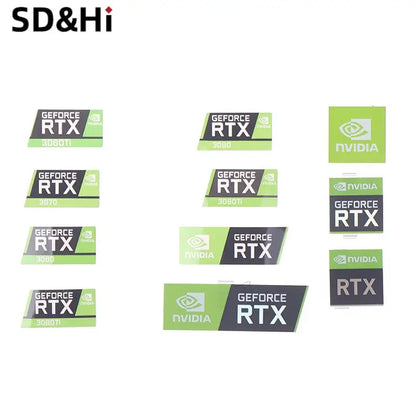 Laptop Graphics Card Label Laptop Desktop Label For Computer PC Laptop Accessories RTX 3090TI 3080TI 3070 3060 Desktop Sticke