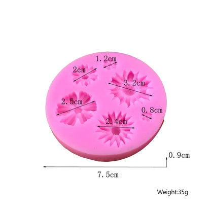 3D Flower Silicone Molds Fondant Craft Cake Candy Chocolate Sugarcraft Ice Pastry Baking Tool Mould